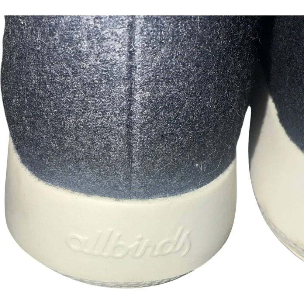 Allbirds Women 10 WRUM Wool Runner Up Mizzle Blue High-top Chukka Shoes Sneakers